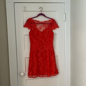 Coral Party Dress